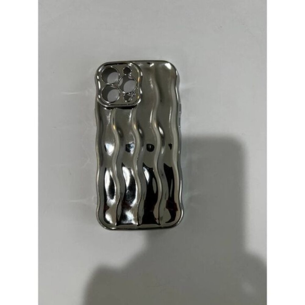 iPhone 13 Pro Max Casing Water Ripple Pattern Curly Wave Frame iPhone Case - Picture 3 of 4